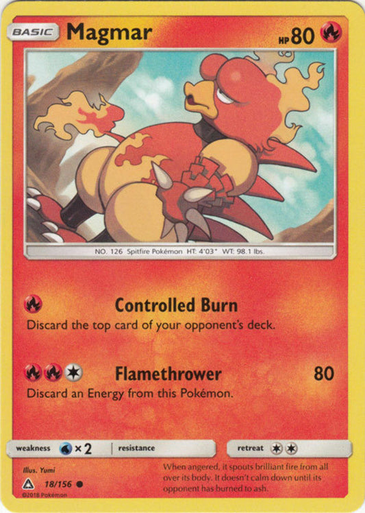 Magmar - 18/156 - Common - Pokemon Ultra Prism