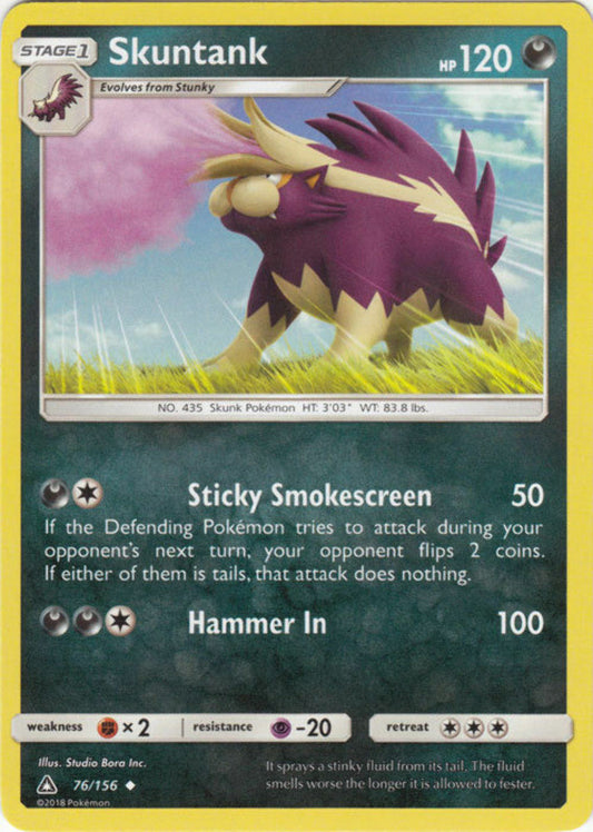 Skuntank - 76/156 - Uncommon - Pokemon Ultra Prism