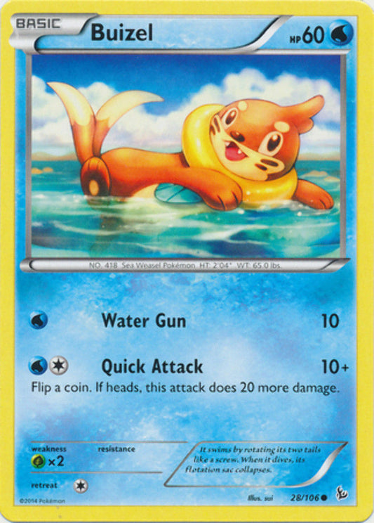 Buizel - 28/106 - Common - Pokemon XY FlashFire