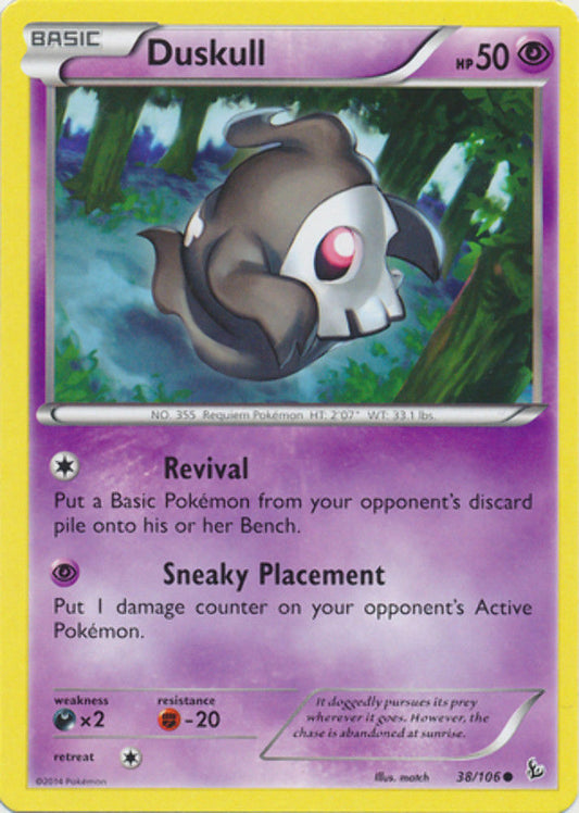 Duskull - 38/106 - Common - Pokemon XY FlashFire