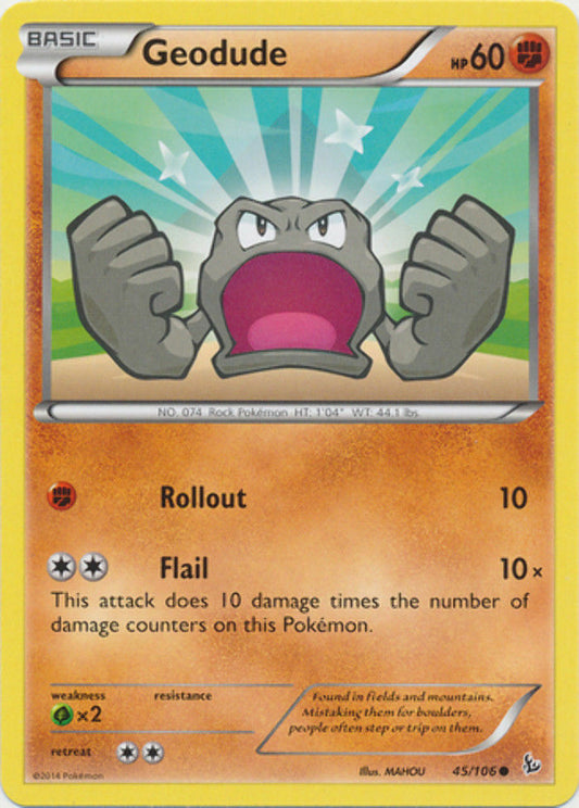 Geodude - 45/106 - Common - Pokemon XY FlashFire