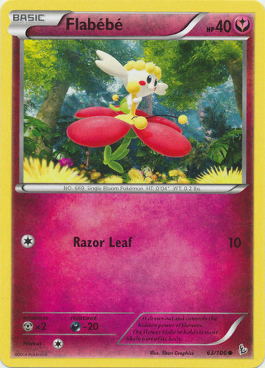 Flabebe - 63/106 - Common - Pokemon XY FlashFire