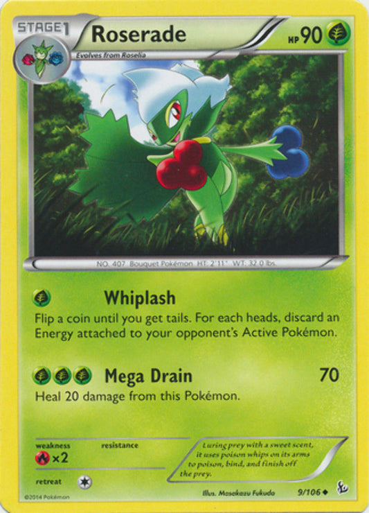 Roserade - 9/106 - Uncommon - Pokemon XY FlashFire