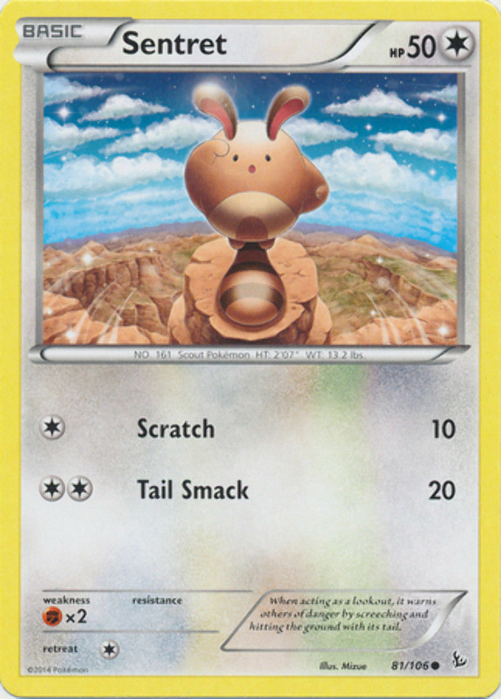 Sentret - 81/106 - Common - Pokemon XY FlashFire