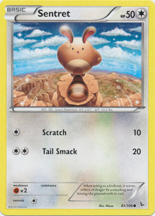 Sentret - 81/106 - Common - Pokemon XY FlashFire