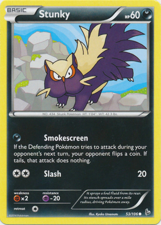 Stunky - 53/106 - Common - Pokemon XY FlashFire