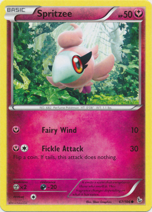 Spritzee - 67/106 - Common - Pokemon XY FlashFire