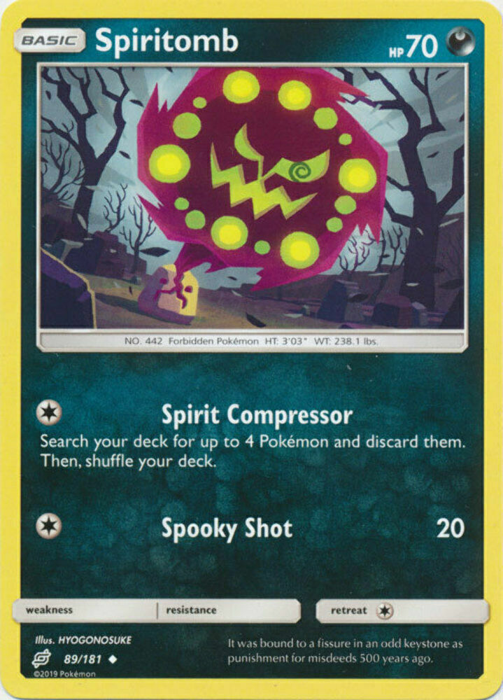 Spiritomb - 89/181 - Uncommon - Pokemon Sun & Moon: Team UP