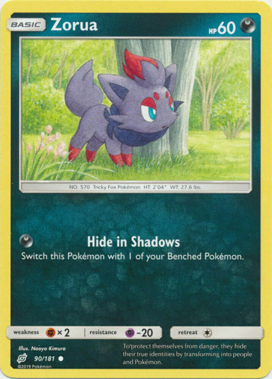 Zorua - 90/181 - Common - Pokemon Sun & Moon: Team UP