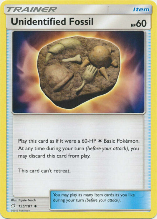 Unidentified Fossil - 155/181 - Uncommon - Pokemon Sun & Moon: Team UP