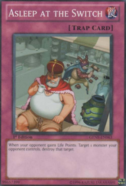 Asleep at the Switch - GENF-EN063 - Common - Unlimited Edition - YuGiOh