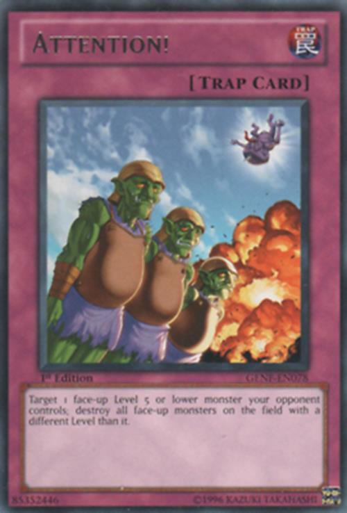 Attention! - GENF-EN078 - Rare - Unlimited Edition - YuGiOh