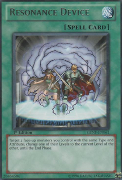 Resonance Device - GENF-EN061 - Rare - 1st Edition - YuGiOh