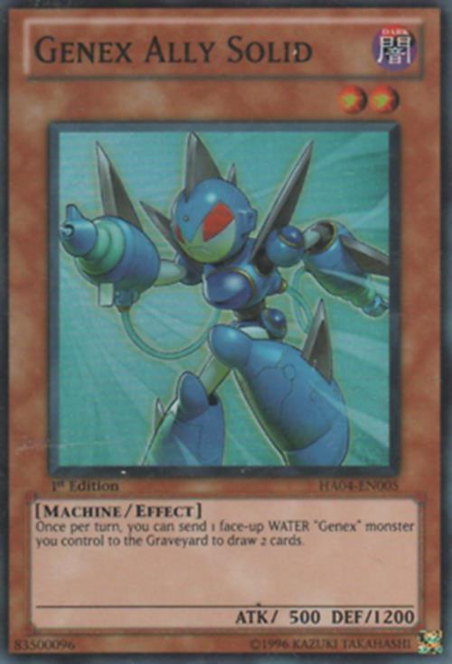 Genex Ally Solid - HA04-EN005 - Super Rare - 1st Edition - YugiOh