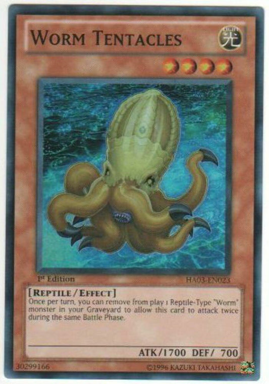 Worm Tentacles - HA03-EN023 - Super Rare - 1st Edition - YuGiOh
