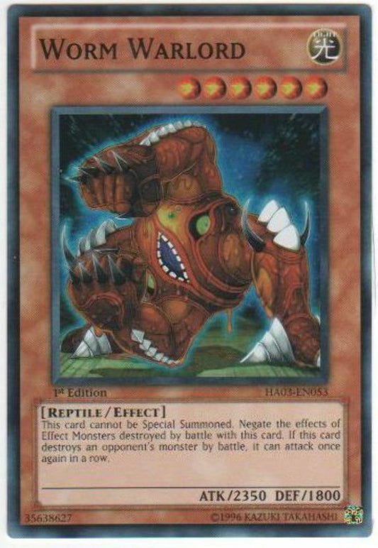 Worm Warlord - HA03-EN053 - Super Rare - 1st Edition - YuGiOh