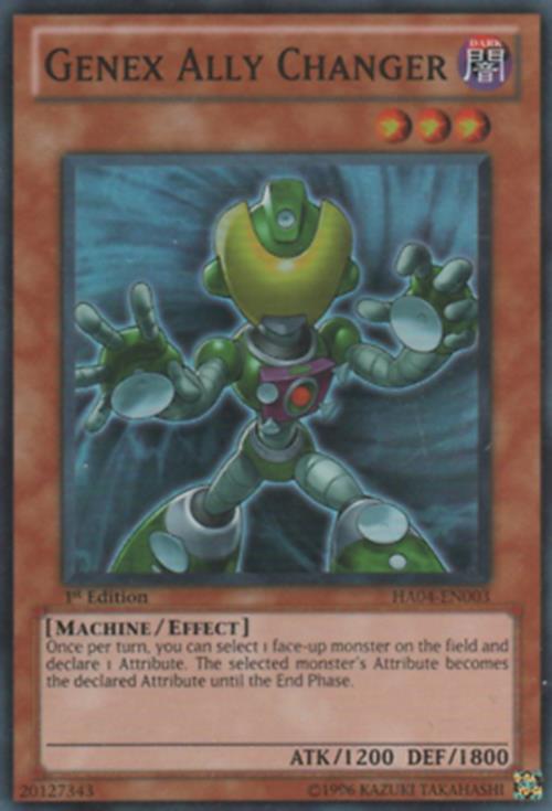 Genex Ally Changer - HA04-EN003 - Super Rare - Unlimited Edition - YuGiOh