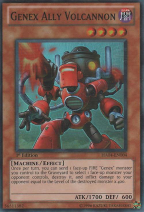 Genex Ally Volcannon - HA04-EN004 - Super Rare - Unlimited Edition - YuGiOh