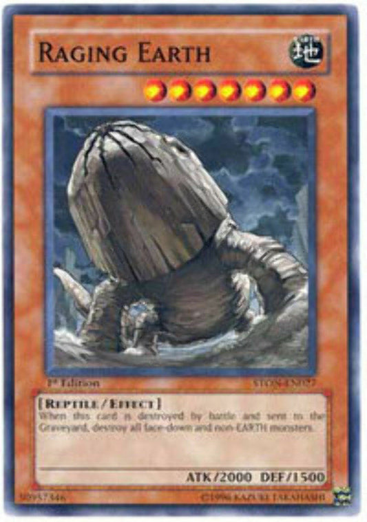 Raging Earth - STON-EN027 - Common - 1st Edition - YuGiOh