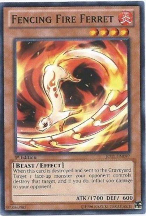Fencing Fire Ferret - JOTL-EN097 - Common - Unlimited Edition - YuGiOh