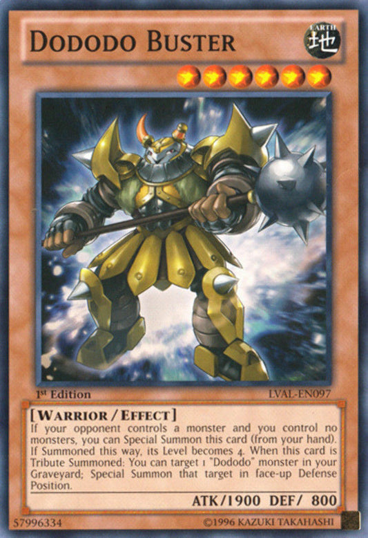 Dododo Buster - LVAL-EN097 - Common - 1st Edition - YuGiOh