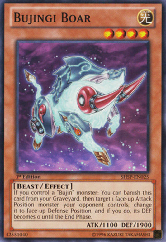 Bujingi Boar - SHSP-EN025 - Common - 1st Edition - YuGiOh