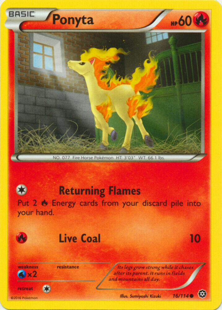 Ponyta - 16/114 - Common - Pokemon Steam Siege