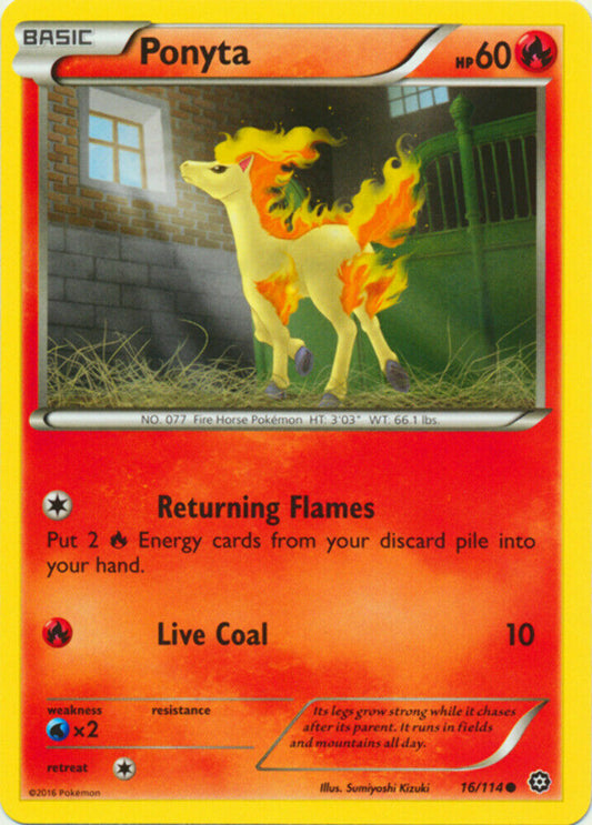 Ponyta - 16/114 - Common - Pokemon Steam Siege