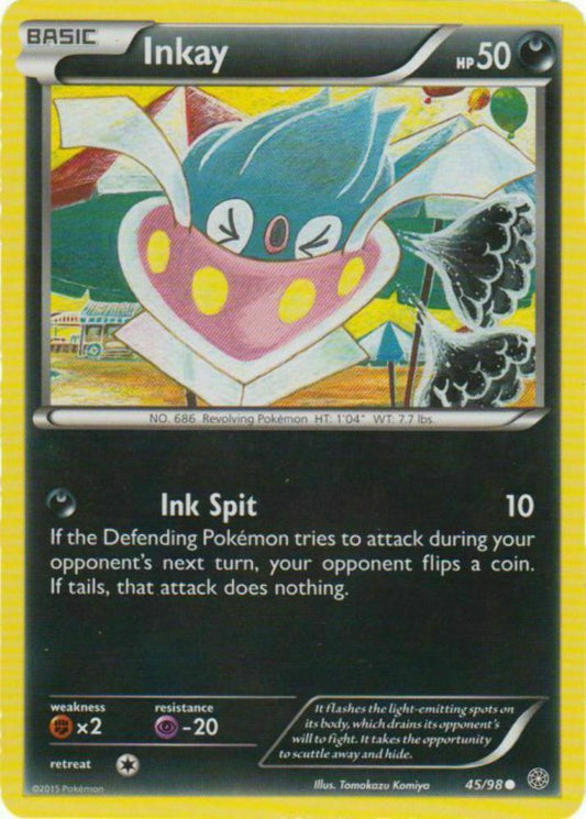 Inkay - 45/98 - Common - Pokemon Ancient Origins