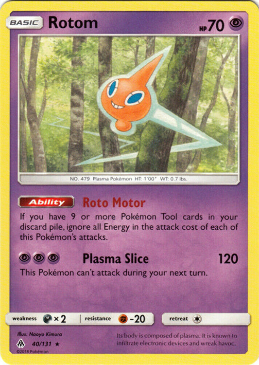 Rotom - 40/131 - Rare - Pokemon Forbidden Light