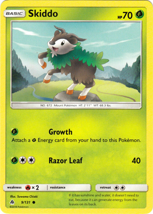 Skiddo - 9/131 - Common - Pokemon Forbidden Light