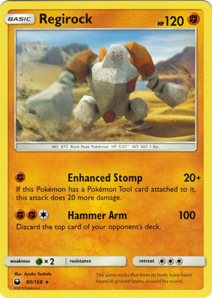 Regirock - 80/168 - Rare - Pokemon Celestial Storm