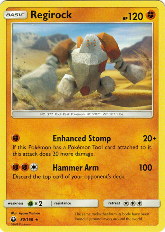 Regirock - 80/168 - Rare - Pokemon Celestial Storm