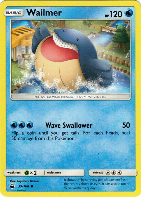 Wailmer - 39/168 - Common - Pokemon Celestial Storm