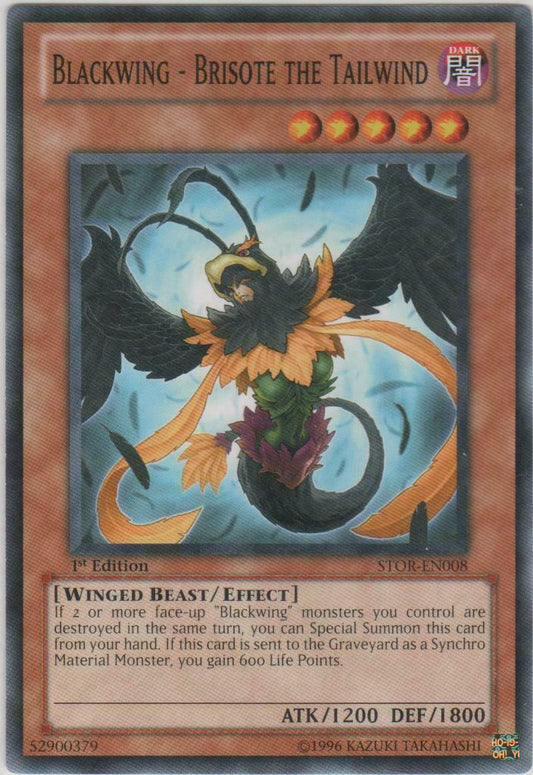 Blackwing - Brisote the Tailwind - STOR-EN008 - Common - 1st Edition - YuGiOh