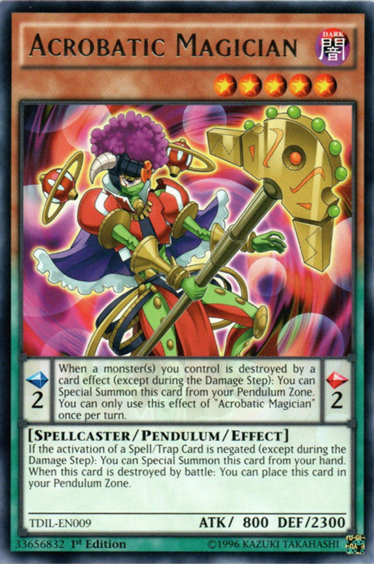 Acrobatic Magician - TDIL-EN009 - Rare - 1st Edition - YuGiOh