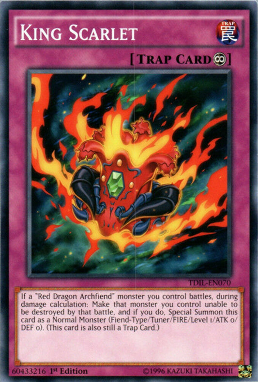 King Scarlet - TDIL-EN070 - Common - 1st Edition - YuGiOh