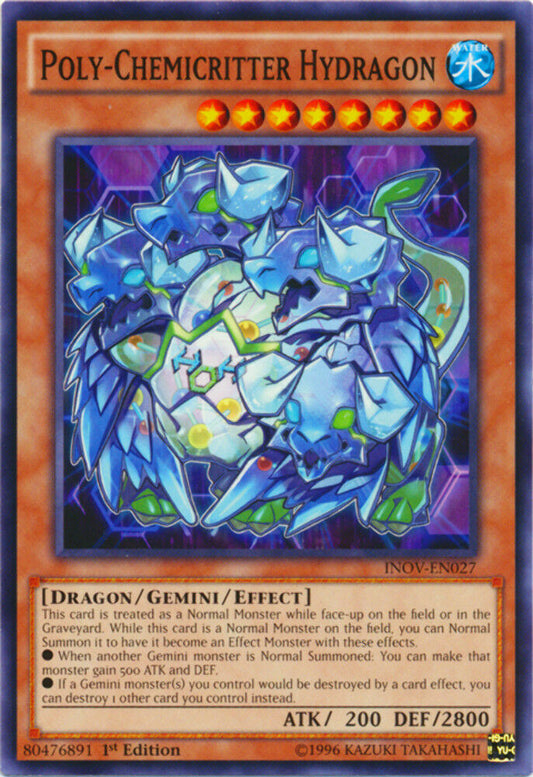 Poly-Chemicritter Hydragon - INOV-EN027 - Common - 1st Edition - YuGiOh