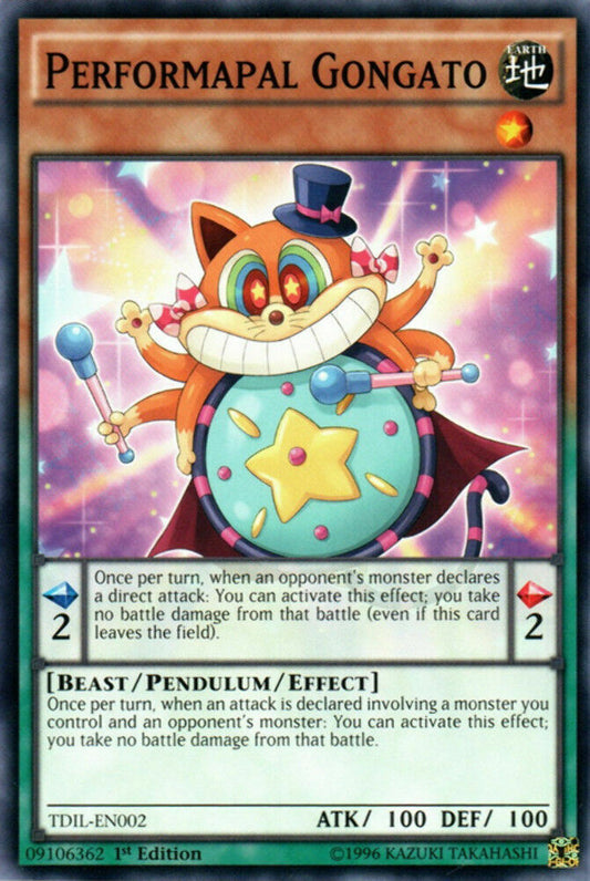 Performapal Gongato - TDIL-EN002 - Common - 1st Edition - YuGiOh