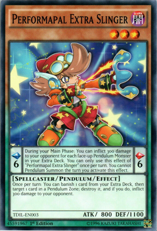 Performapal Extra Slinger - TDIL-EN003 - Common - 1st Edition - YuGiOh
