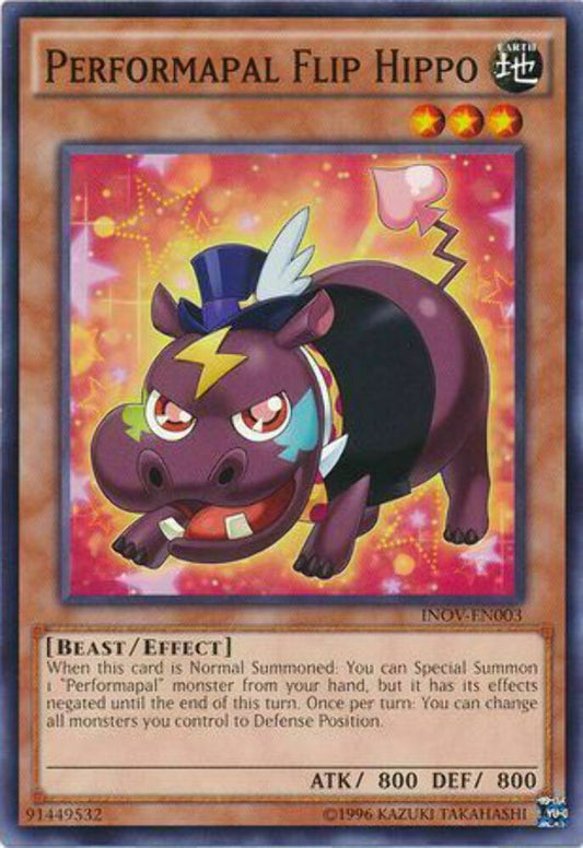 Performapal Flip Hippo - INOV-EN003 - Common - Unlimited Edition - YuGiOh