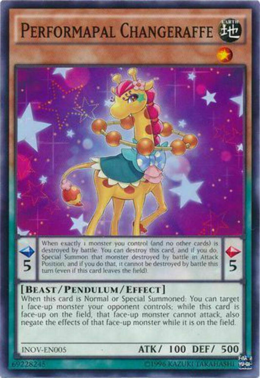 Performapal Changeraffe - INOV-EN005 - Common - Unlimited Edition - YuGiOh