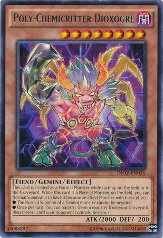 Poly-Chemicritter Dioxogre - INOV-EN026 - Rare - Unlimited Edition - YuGiOh