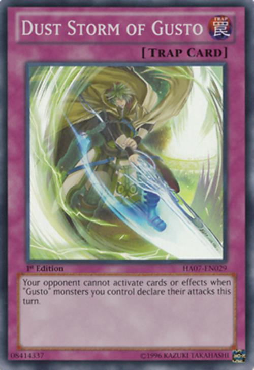 Dust Storm of Gusto - HA07-EN029 - Super Rare - 1st Edition - YuGiOh