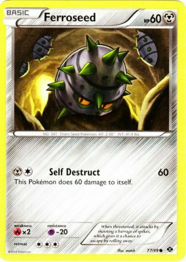 Ferroseed - 77/99 - Common - Pokemon Next Destinies