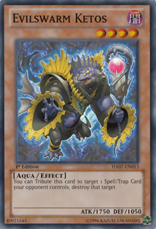 Evilswarm Ketos - HA07-EN013 - Super Rare - Unlimited Edition - YuGiOh
