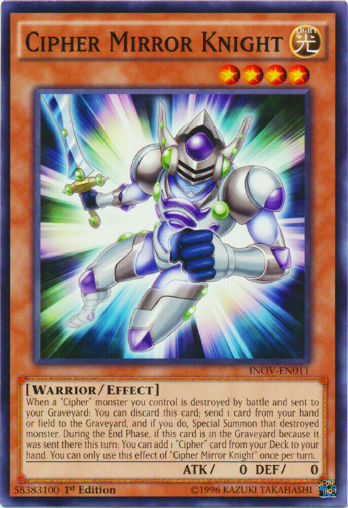Cipher Mirror Knight - INOV-EN011 - Common - 1st Edition - YuGiOh