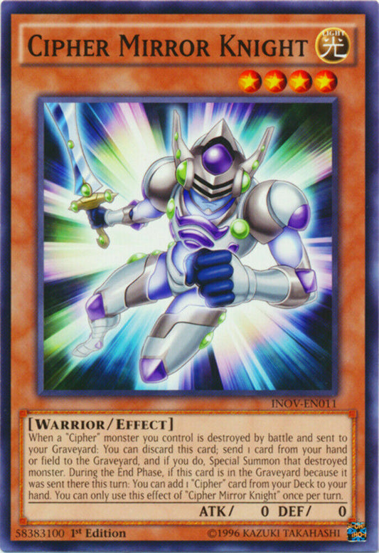 Cipher Mirror Knight - INOV-EN011 - Common - 1st Edition - YuGiOh