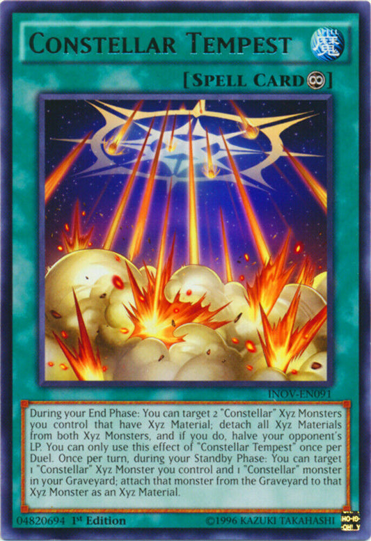 Constellar Tempest - INOV-EN091 - Rare - 1st Edition - YuGiOh