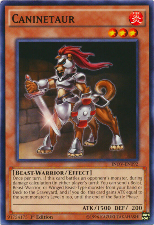 Caninetaur - INOV-EN092 - Common - 1st Edition - YuGiOh